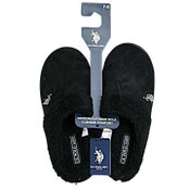 Wholesale - U.S. POLO ASSN. BLK MEN SLIPPERS W/FUR C/P 24, UPC: 662239088046